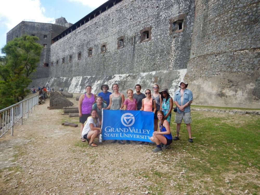The 2017 crew at the Citadel near Milot, Haiti